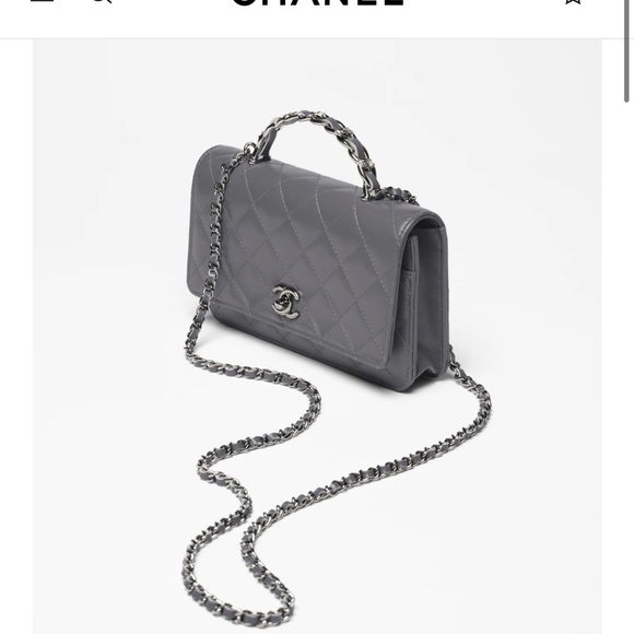 Chanel grey WOC with handle - Picture 2 of 15